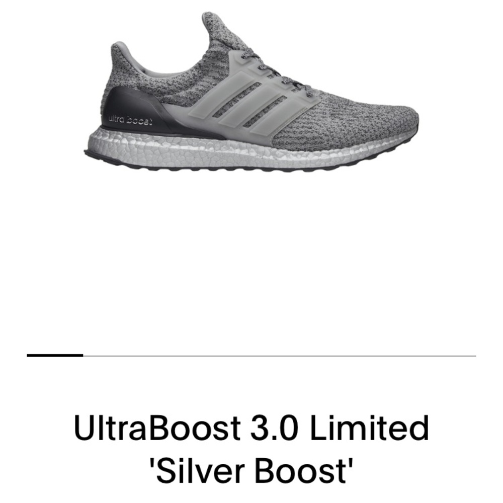 Rare Ultraboost 3.0 Silver Edition 8.5